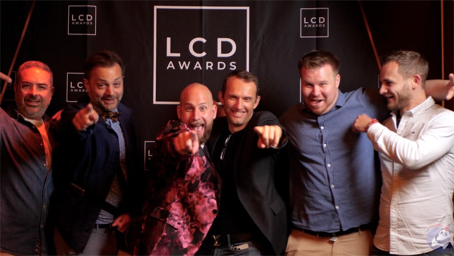 Équipe réunie à la Nuit de la LCD